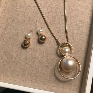 Matching earrings and necklace